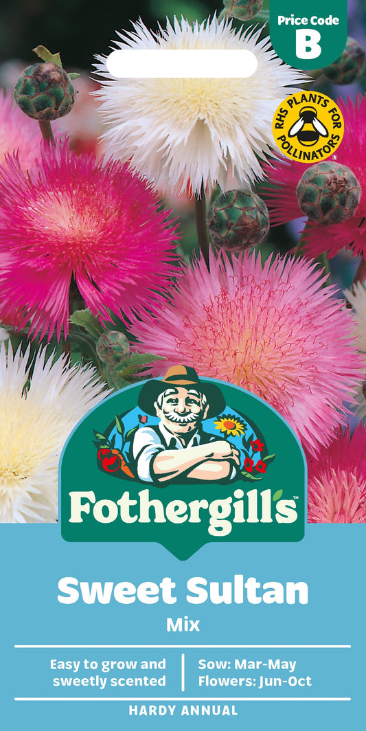 Mr Fothergill's Sweet Sultan Mix Seeds Packet