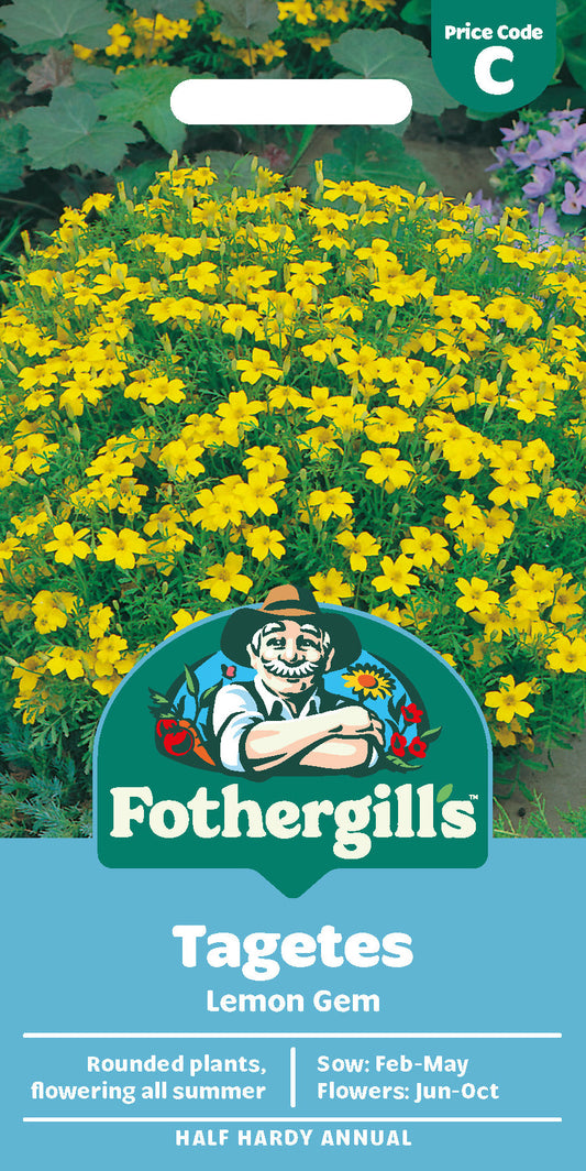 Mr Fothergill's Tagetes Lemon Gem Seeds Packet
