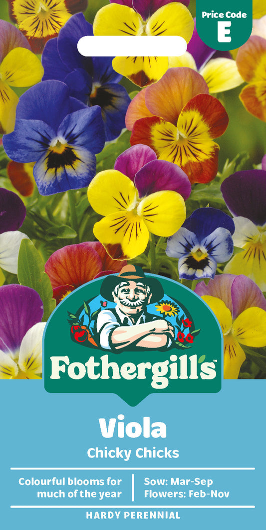 Mr Fothergill's Viola Chicky Chicks Seeds Packet