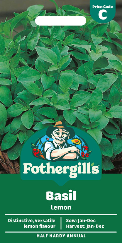 Mr Fothergill's Basil Lemon Seeds Packet