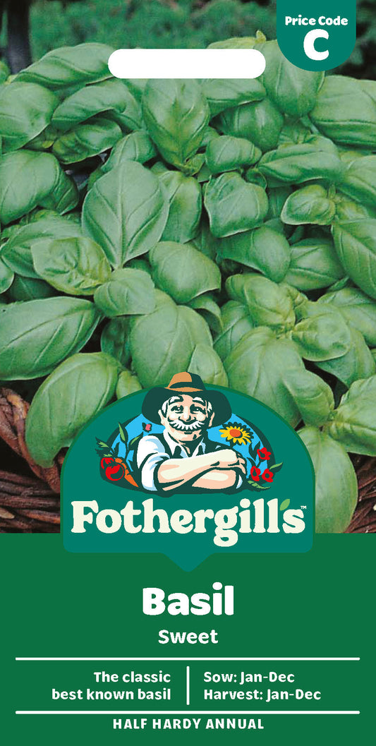 Mr Fothergill's Basil Sweet Seeds Packet