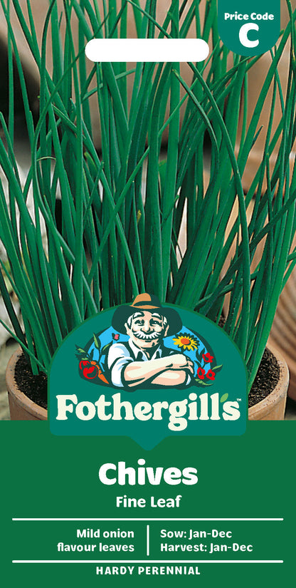 Mr Fothergill's Chives Fine Leaf Seeds Packet