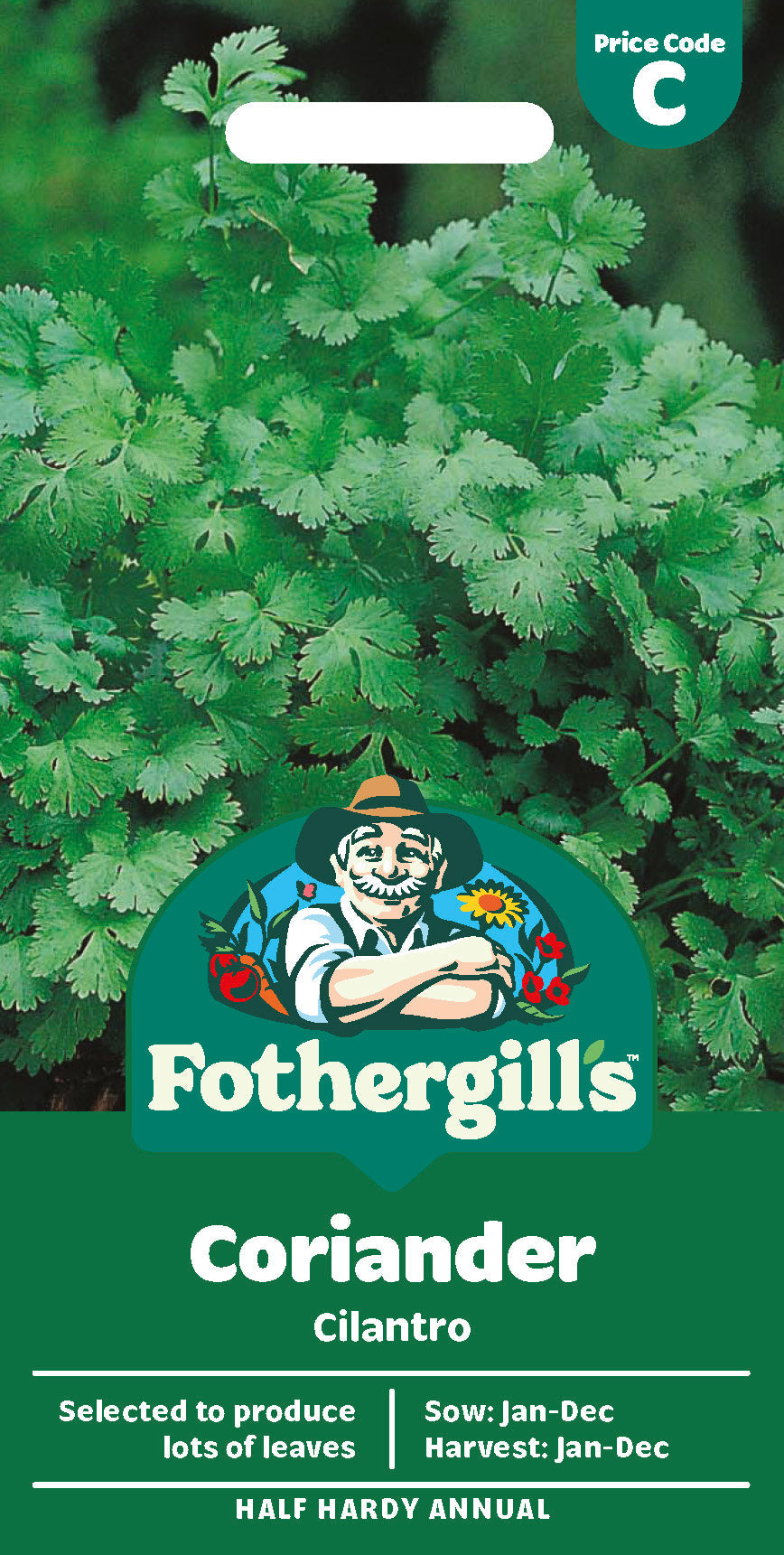 Mr Fothergill's Coriander Cilantro Seeds Packet