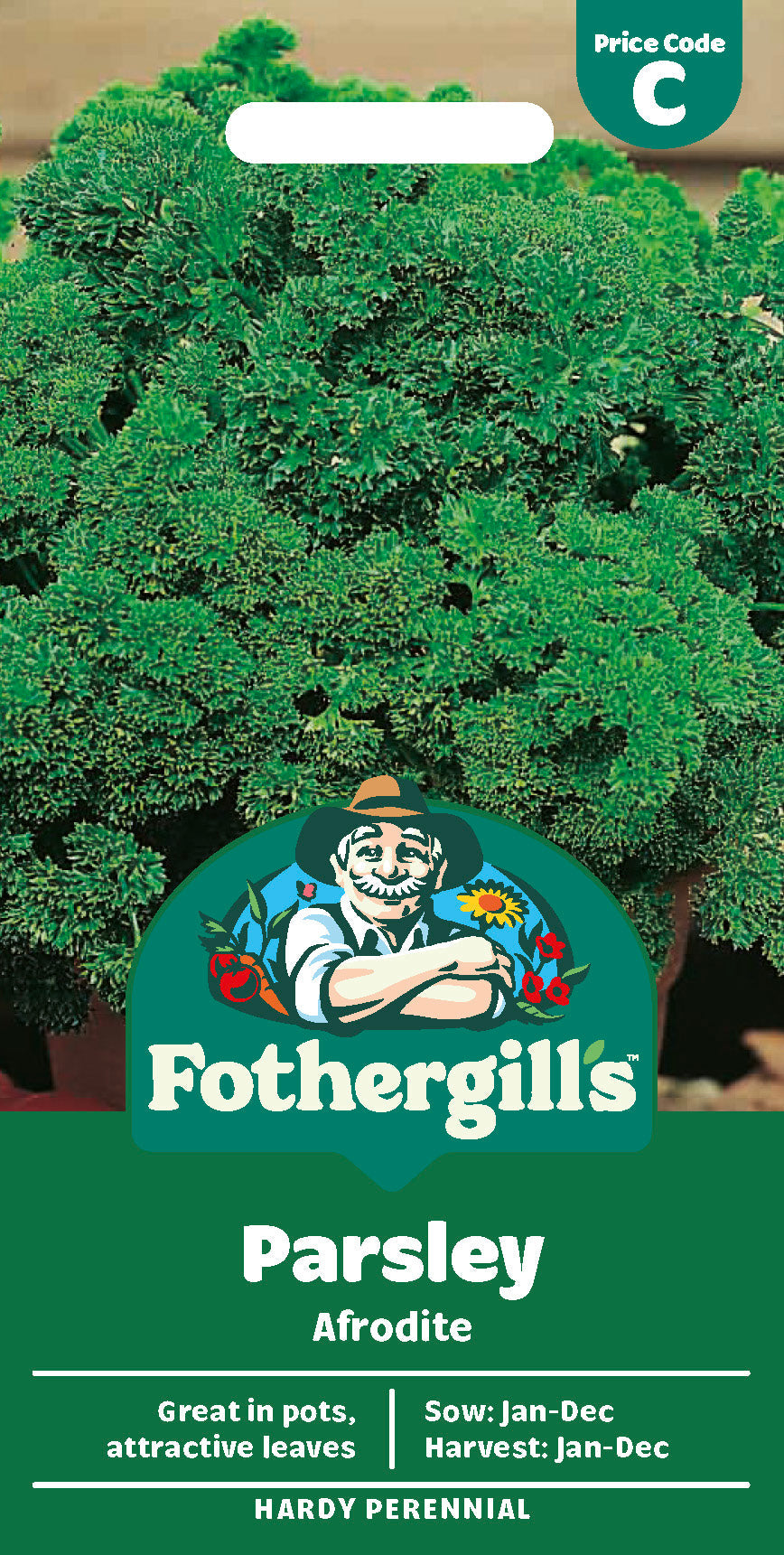 Mr Fothergill's Parsley Afrodite Seeds Packet