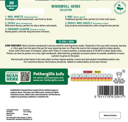 Mr Fothergill's Mat Herb Collection Seeds Packet