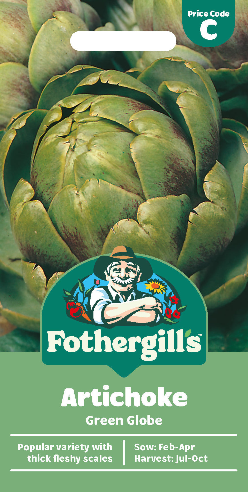 Mr Fothergill's Artichoke Green Globe Seeds Packet