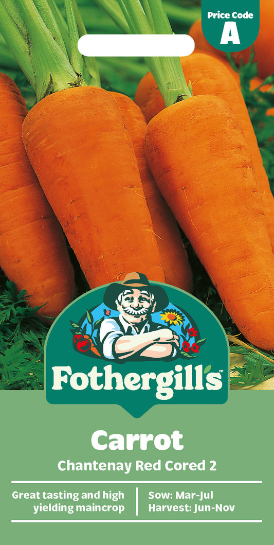 Mr Fothergill's Carrot Chantenay Red Cored 2 Seeds Packet