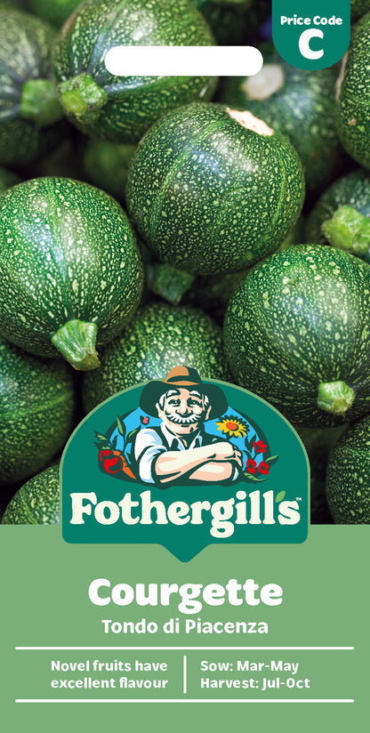 Mr Fothergill's Courgette Tondo Di Piacenza Seeds Packet