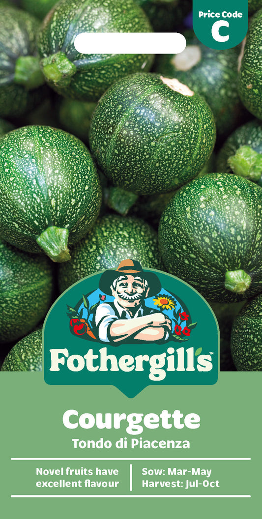 Mr Fothergill's Courgette Tondo Di Piacenza Seeds Packet