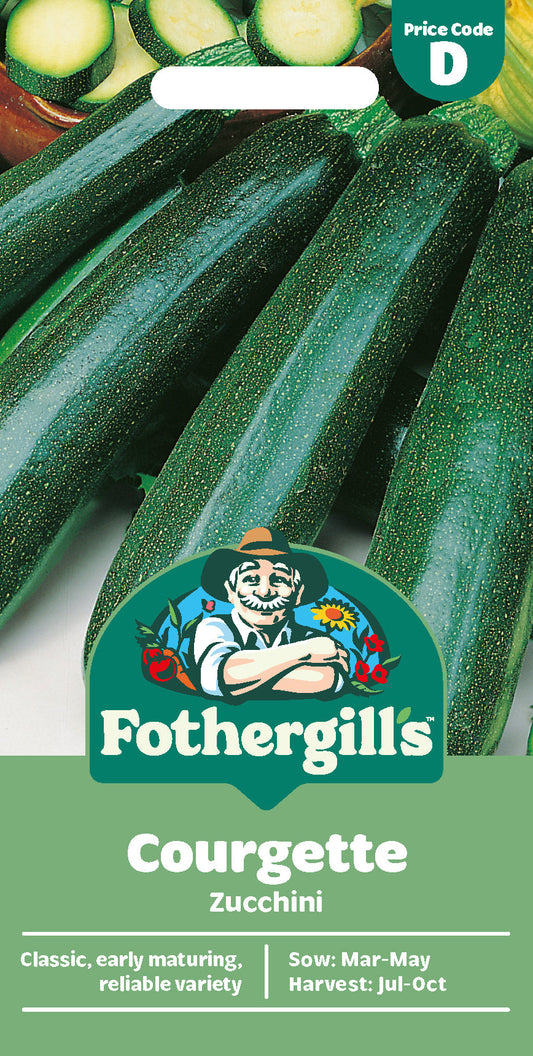 Mr Fothergill's Courgette Zucchini Seeds Packet