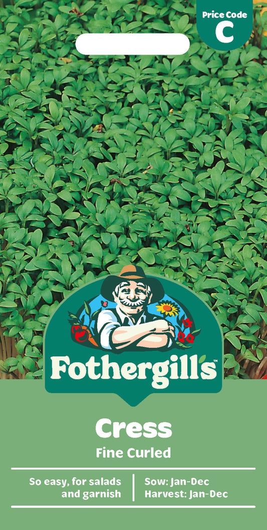 Mr Fothergill's Cress Fine Curled Seeds Packet