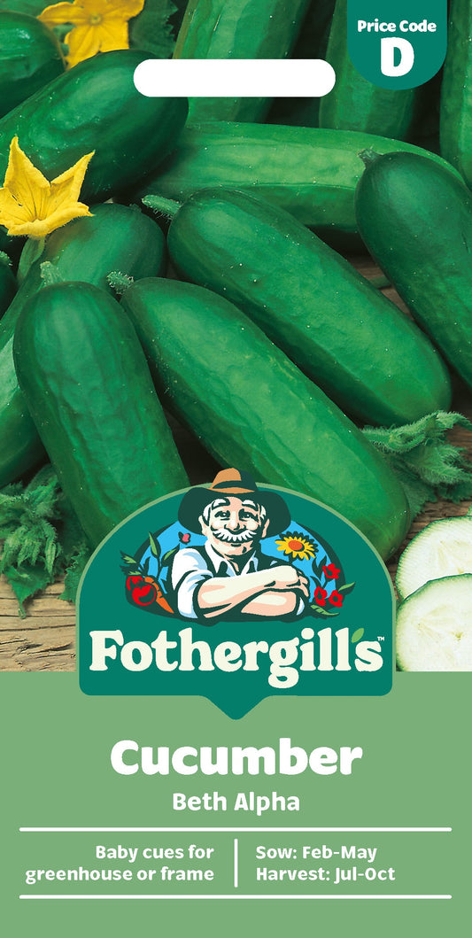 Mr Fothergill's Cucumber Beth Alpha Seeds Packet