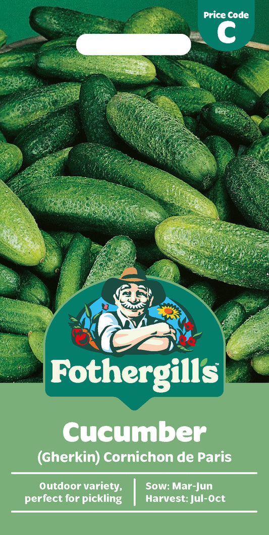 Mr Fothergill's Cucumber (Gherkin) Cornichon De Paris Seeds Packet
