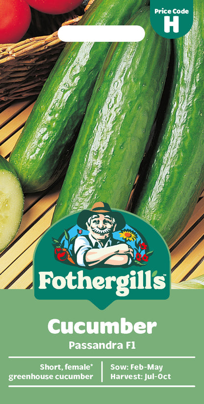 Mr Fothergill's Cucumber Passandra F1 Seeds Packet