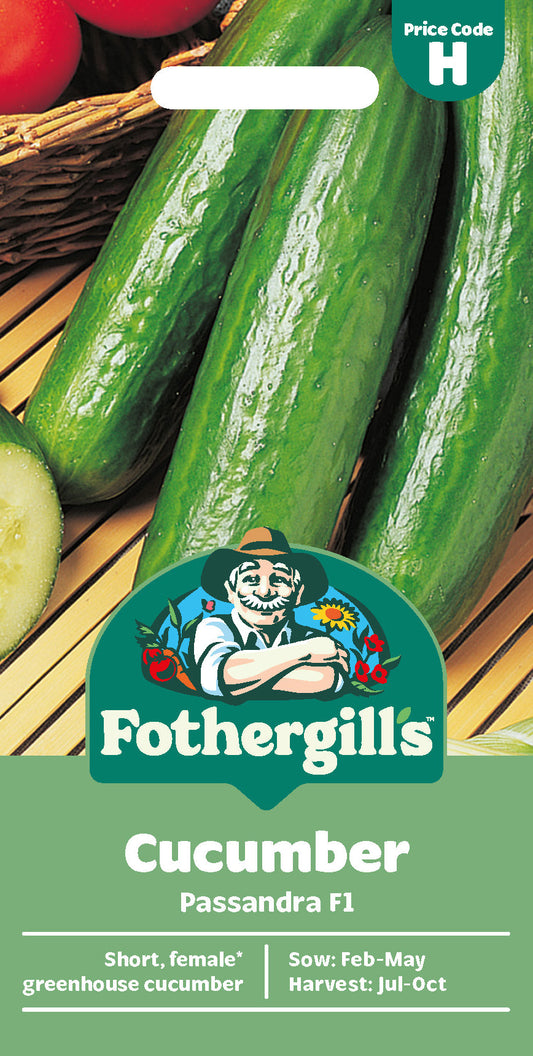 Mr Fothergill's Cucumber Passandra F1 Seeds Packet