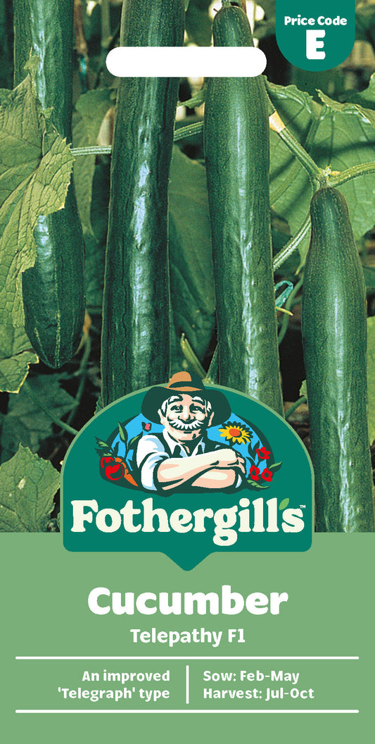 Mr Fothergill's Cucumber Telepathy F1 Seeds Packet