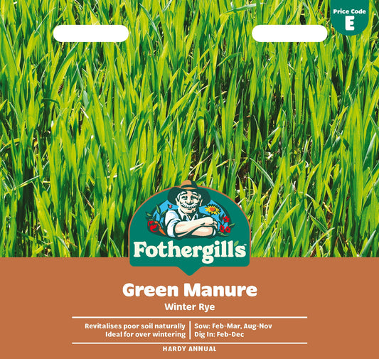 Mr Fothergill's Green Manure Winter Rye Seeds Packet
