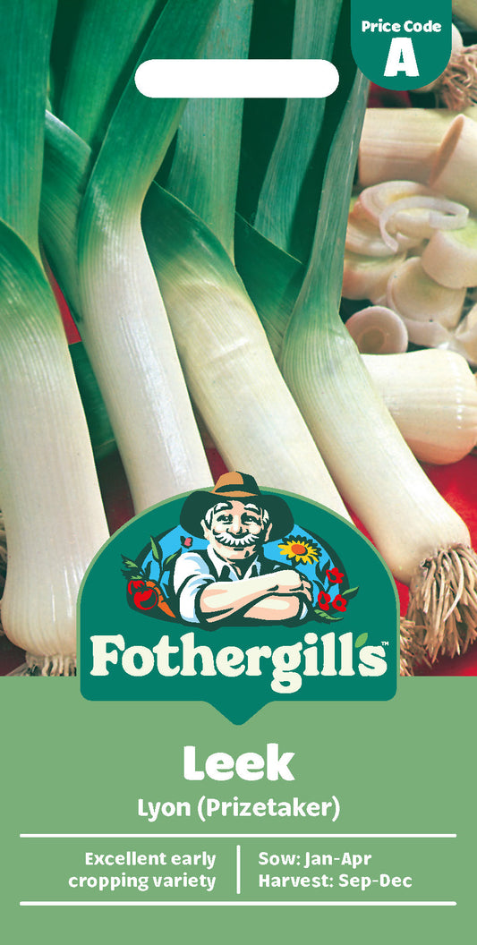 Mr Fothergill's Leek Lyon (Prizetaker) Seeds Packet