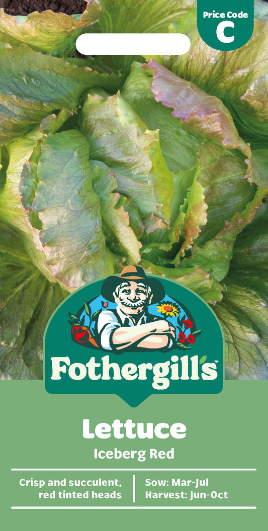 Mr Fothergill's Lettuce Iceberg Red Seeds Packet