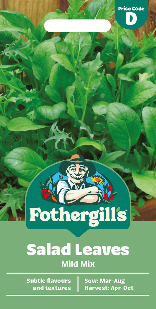 Mr Fothergill's Salad Leaves Mild Mix Seeds Packet