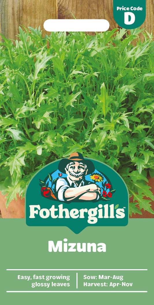 Mr Fothergill's Mizuna Seeds Packet