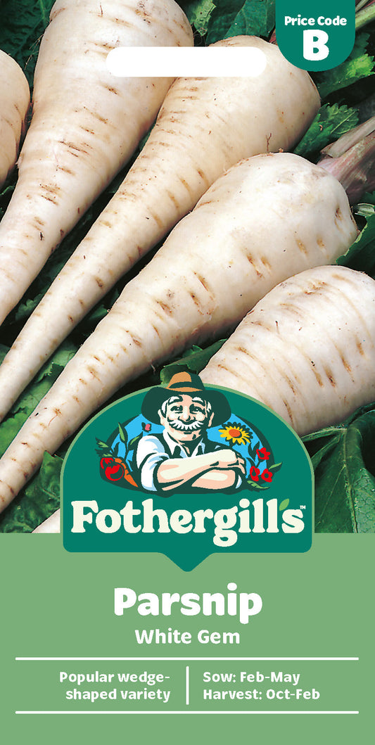 Mr Fothergill's Parsnip White Gem Seeds Packet