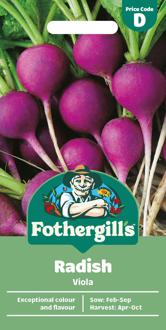 Mr Fothergill's Radish Viola Seeds Packet