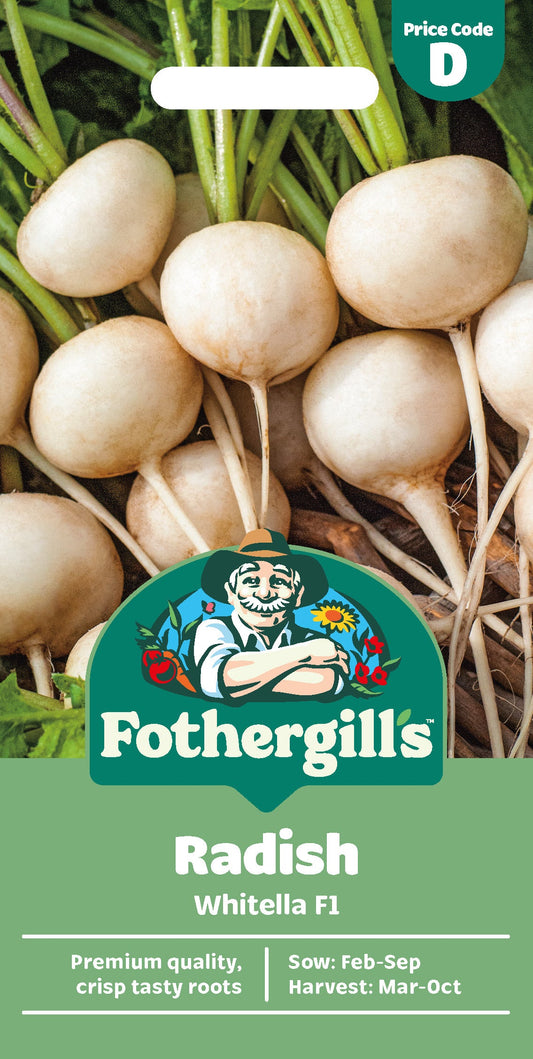 Mr Fothergill's Radish Whitella F1 Seeds Packet