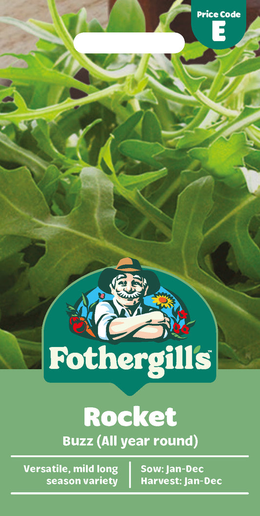 Mr Fothergill's Rocket Buzz (All Year Round) Seeds Packet