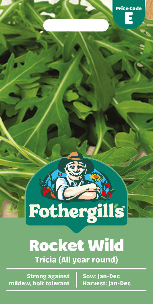 Mr Fothergill's Rocket Wild Tricia (All Year Round) Seeds Packet