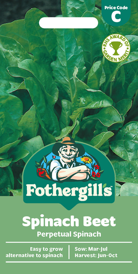 Mr Fothergill's Spinach Beet Perpetual Spinach Seeds Packet