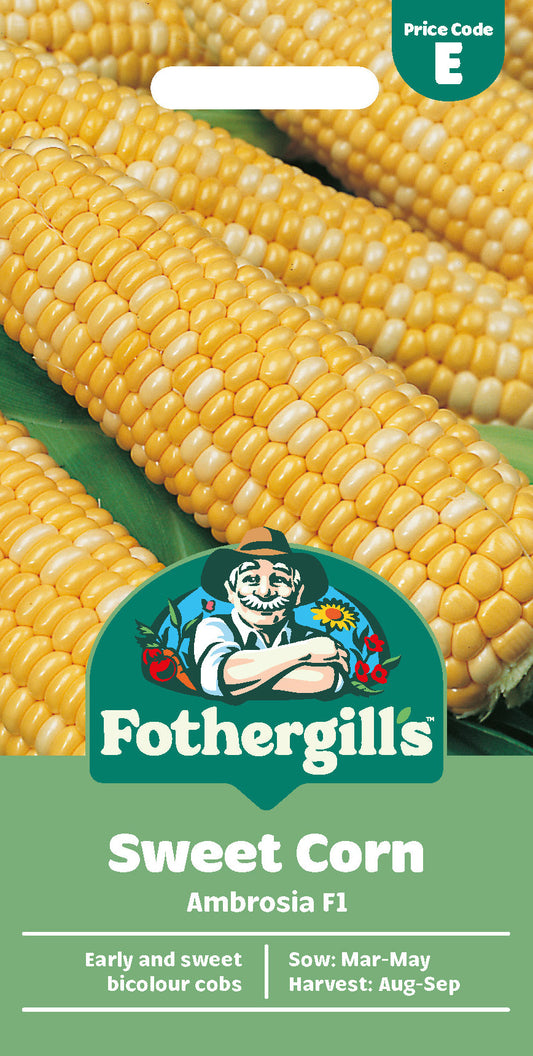 Mr Fothergill's Sweet Corn Ambrosia F1 Seeds Packet