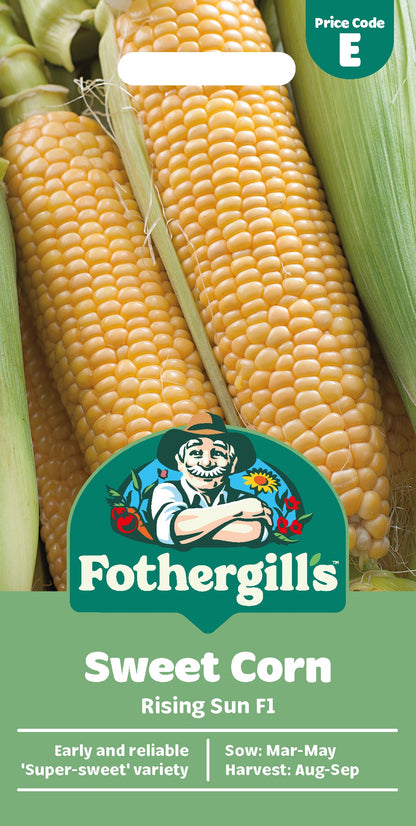 Mr Fothergill's Sweet Corn Rising Sun F1 Seeds Packet