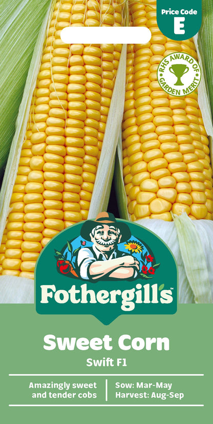 Mr Fothergill's Sweet Corn Swift F1 Seeds Packet