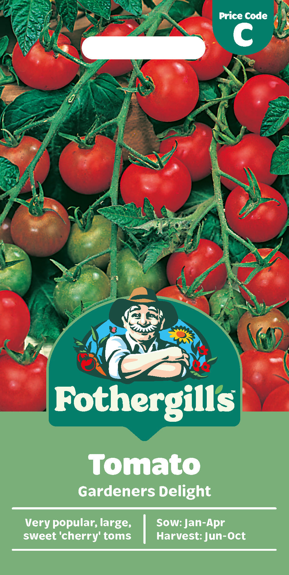 Mr Fothergill's Tomato Gardeners Delight Seeds Packet