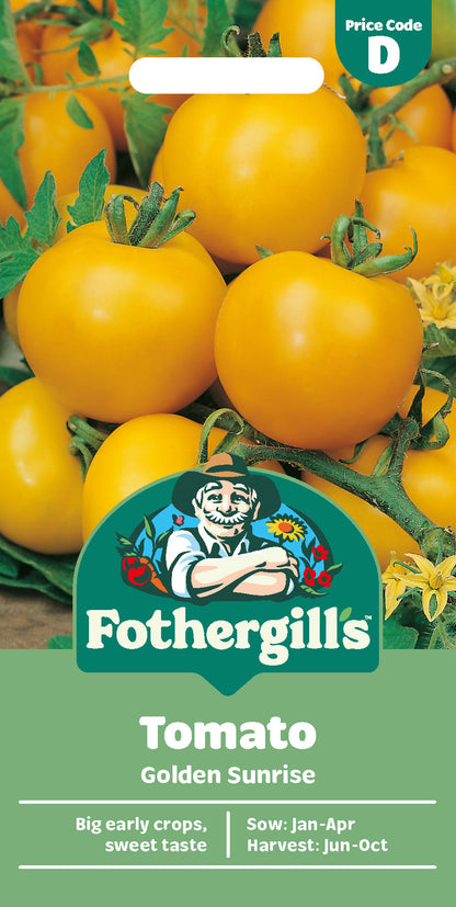 Mr Fothergill's Tomato Golden Sunrise Seeds Packet