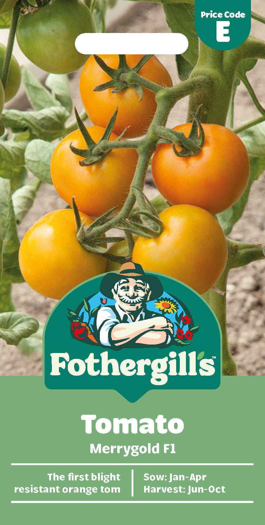 Mr Fothergill's Tomato Merrygold F1 Seeds Packet