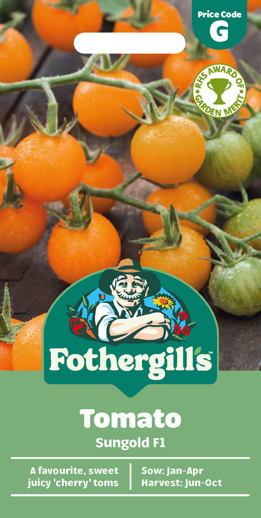 Mr Fothergill's Tomato Sungold F1 Seeds Packet