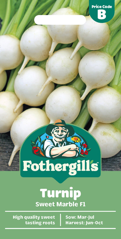 Mr Fothergill's Turnip Sweet Marble F1 Seeds Packet