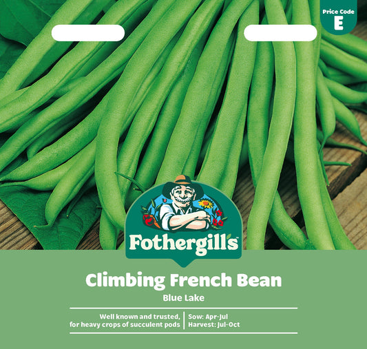Mr Fothergill's Climbing French Bean Blue Lake Seeds Packet