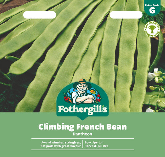 Mr Fothergill's Climbing French Bean Pantheon Seeds Packet