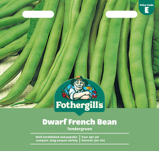 Mr Fothergill's Dwarf French Bean Tendergreen Seeds Packet