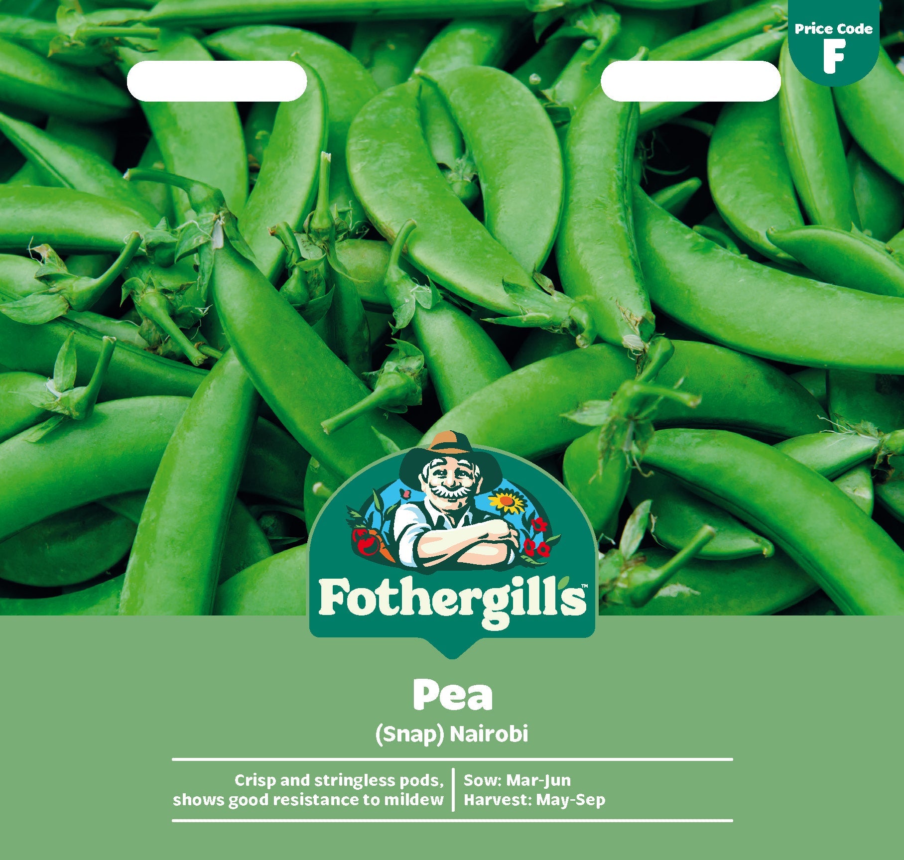 Mr Fothergill's Pea (Snap) Nairobi Seeds Packet