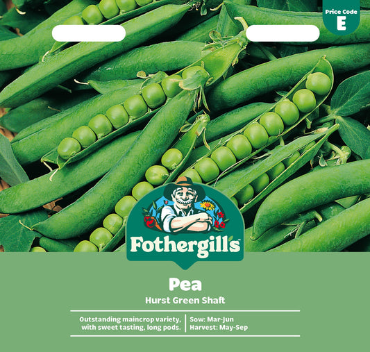 Mr Fothergill's Pea Hurst Green Shaft Seeds Packet