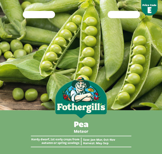 Mr Fothergill's Pea Meteor Seeds Packet