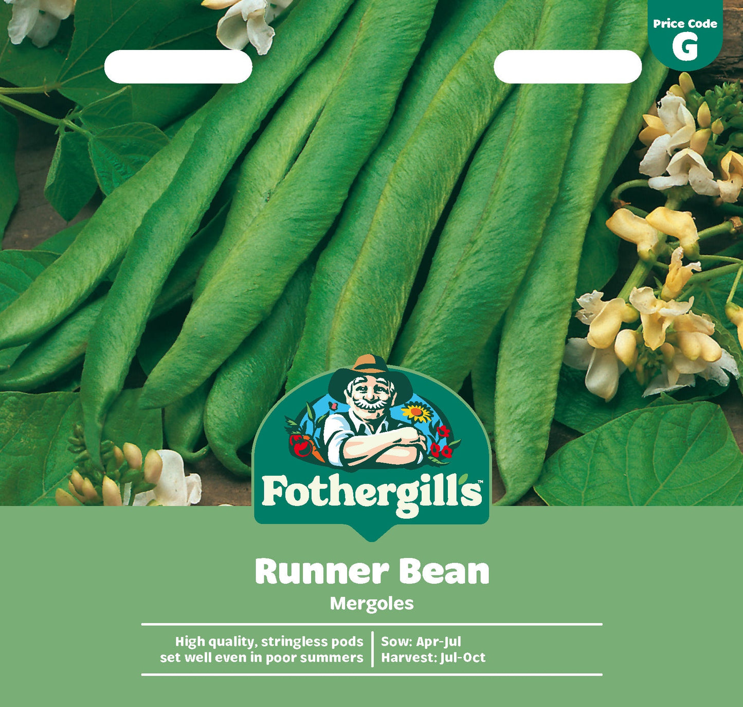 Mr Fothergill's Runner Bean Mergoles Seeds Packet