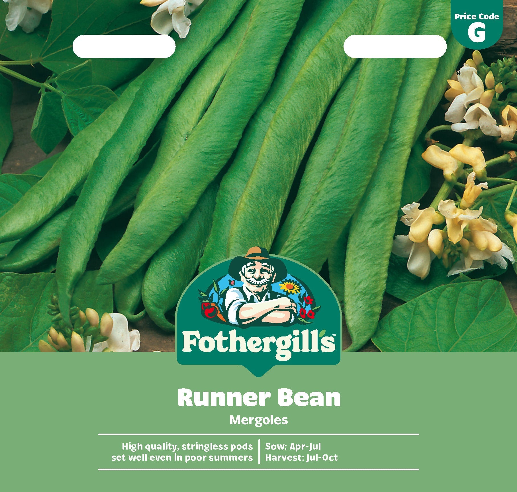 Mr Fothergill's Runner Bean Mergoles Seeds Packet