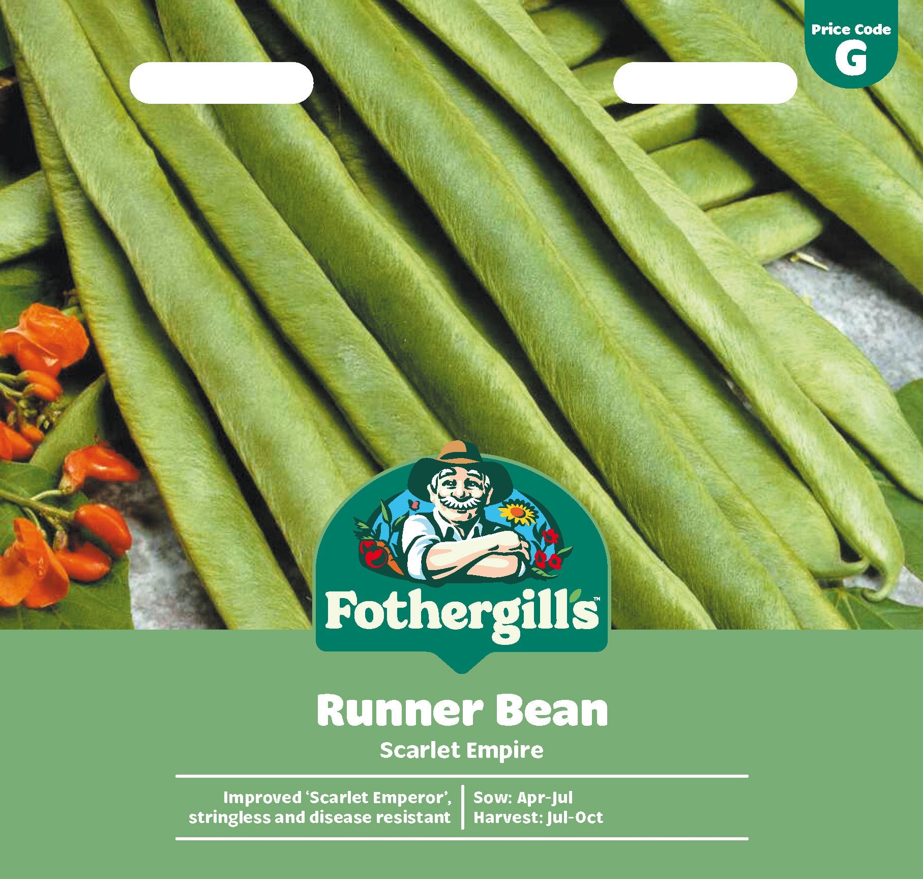 Mr Fothergill's Runner Bean Scarlet Empire Seeds Packet