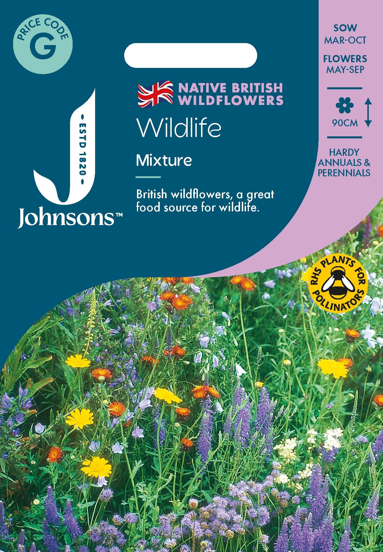 Johnsons Wildlife Mixture Seeds Packet