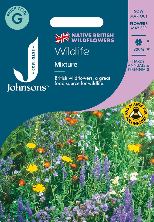 Johnsons Wildlife Mixture Seeds Packet